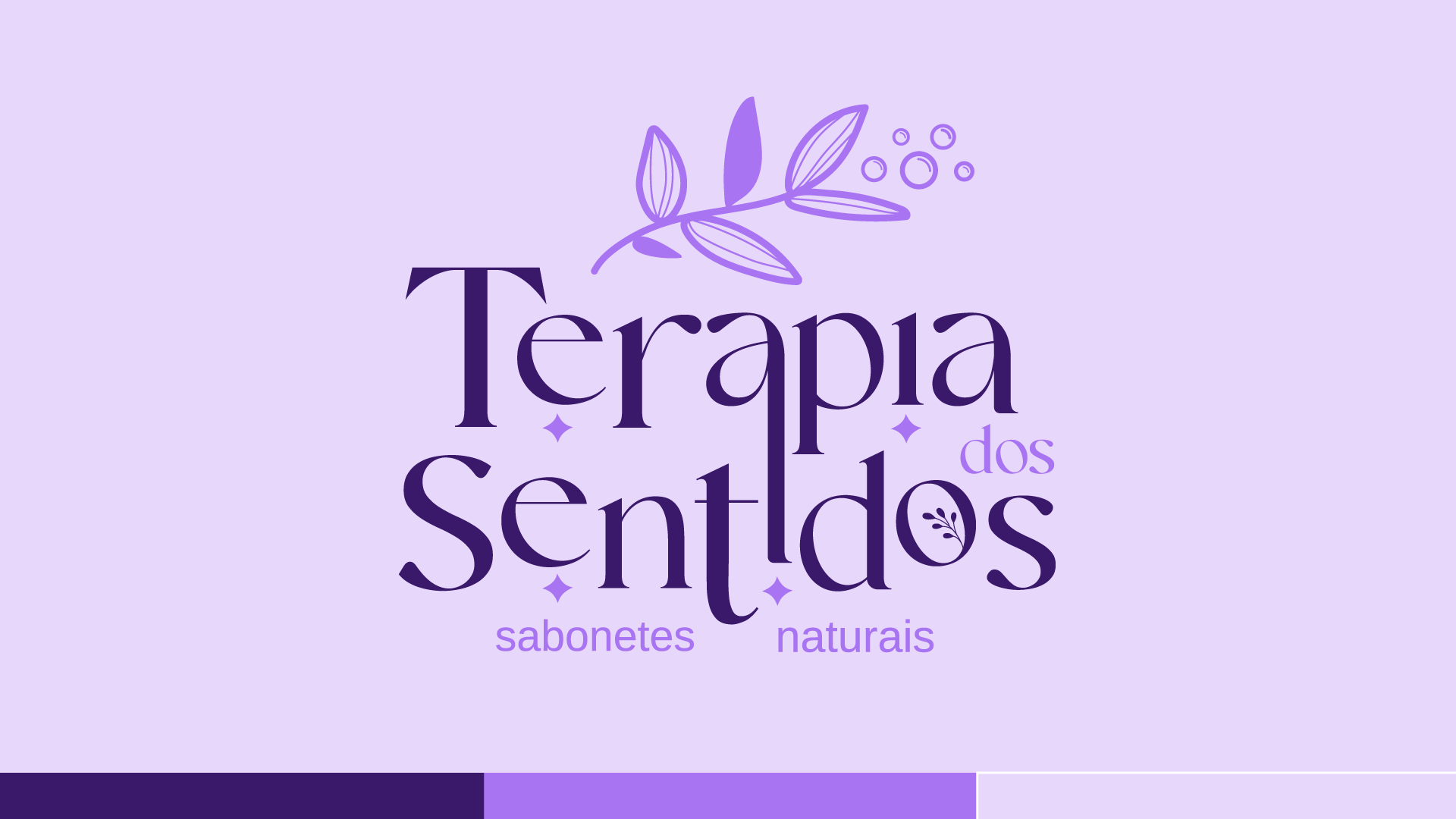 A Terapia dos Sentidos é uma marca de saboaria natural que acredita no poder do autocuidado através de produtos artesanais, veganos e cheios de propósito. Nosso desafio foi criar uma identidade visual que expressasse essa essência sensorial, acolhedora e consciente.