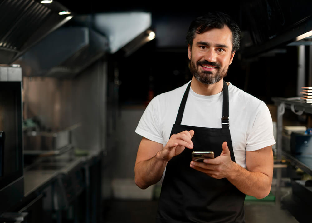 Agência Simi chef-cozinhando-na-cozinha-vestindo-roupas-profissionais